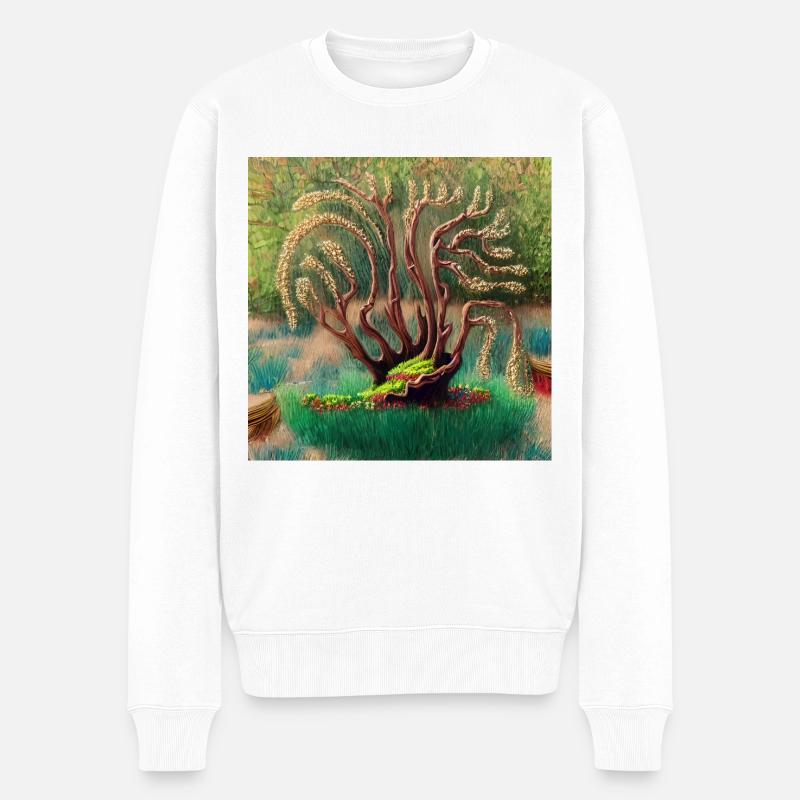 vieil arbre à Pâques - Pull Premium bio Homme - blanc
