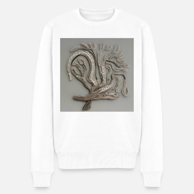 vieil arbre à fleurs - Pull Premium bio Homme - blanc