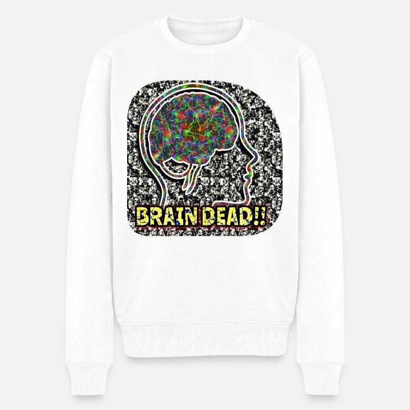 Cerveau Daed !! - Pull Premium bio Homme - blanc