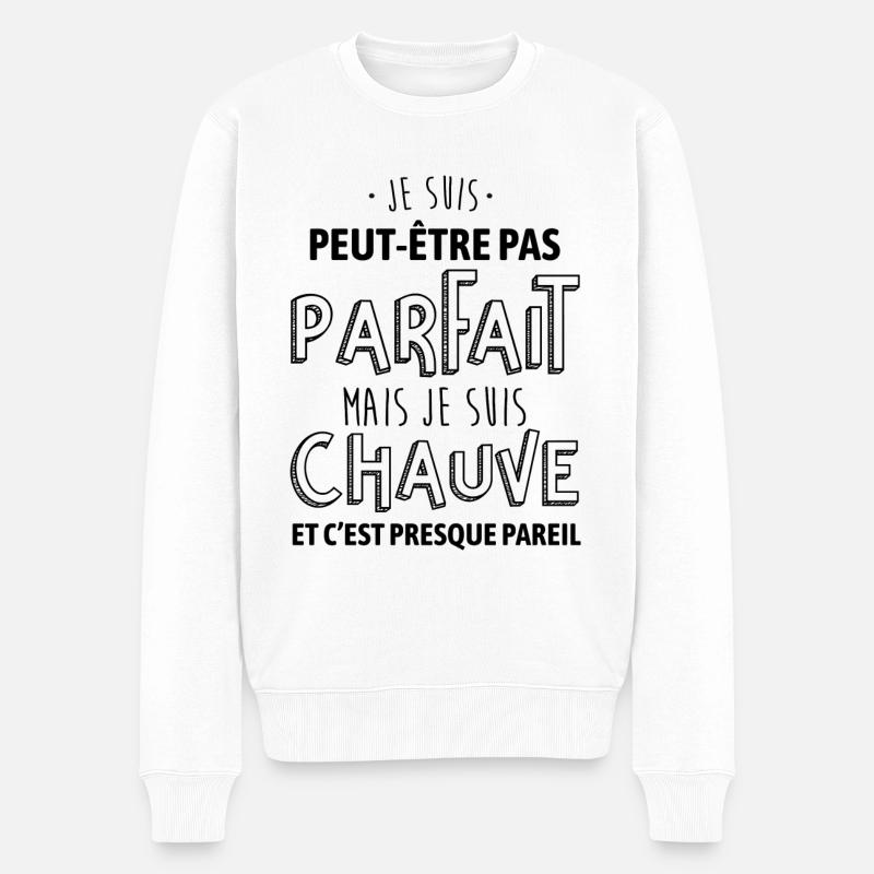 Parfait et chauve - Pull Premium bio Homme - blanc
