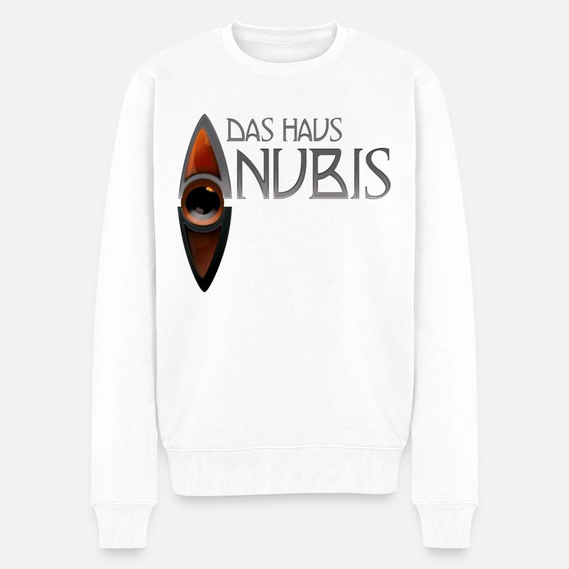 Haus Anubis Logo - Männer Premium Bio Pullover - Weiß