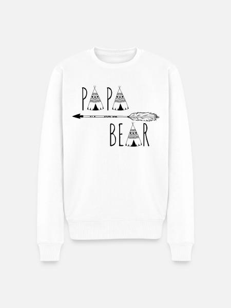 Daddy Bear - Men's Premium Organic Jumper - white