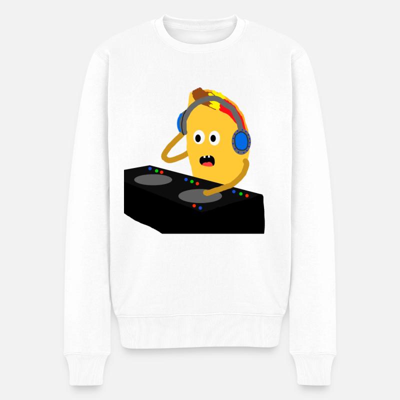 DJ Taco - Pull Premium bio Homme - blanc