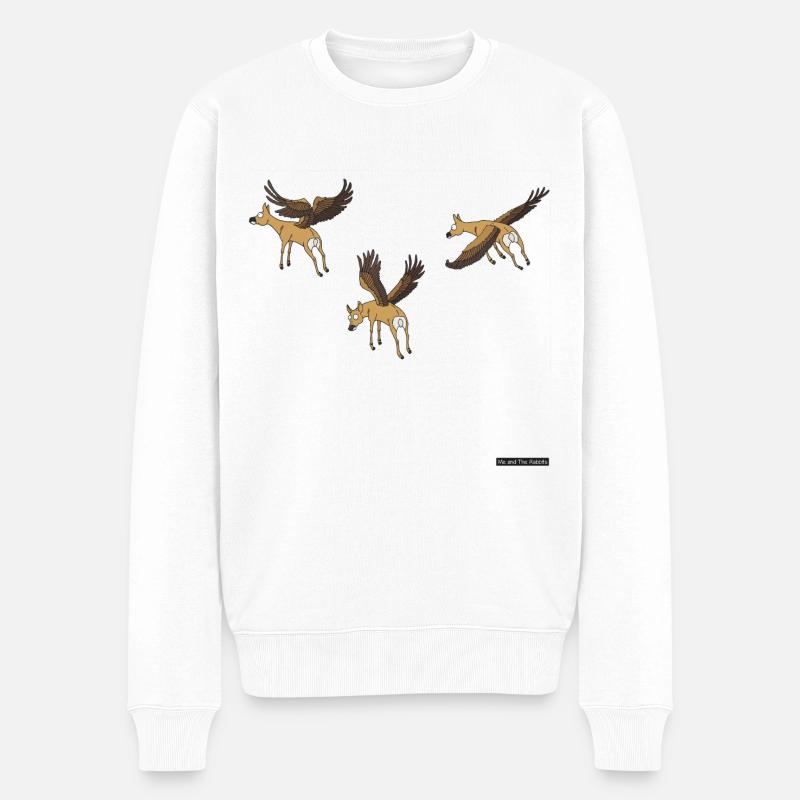 cerfs volants - Pull Premium bio Homme - blanc