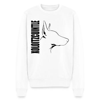 XOLOITZCUINTLE Xolo Hund Hunde Nackthund Wilsigns - Männer Premium Bio Pullover - Weiß - Vorne - Thijin (182cm)