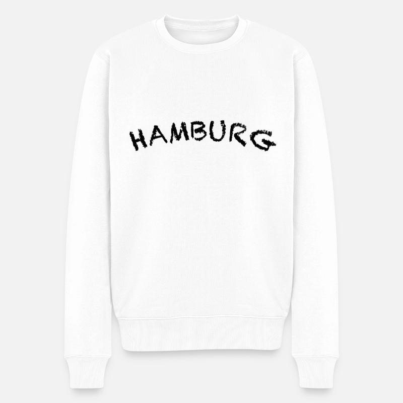 Hambourg - Pull Premium bio Homme - blanc