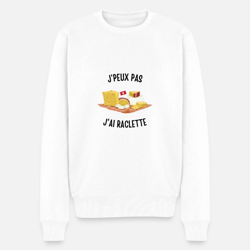J'peux pas j'ai raclette - Pull Premium bio Homme - blanc
