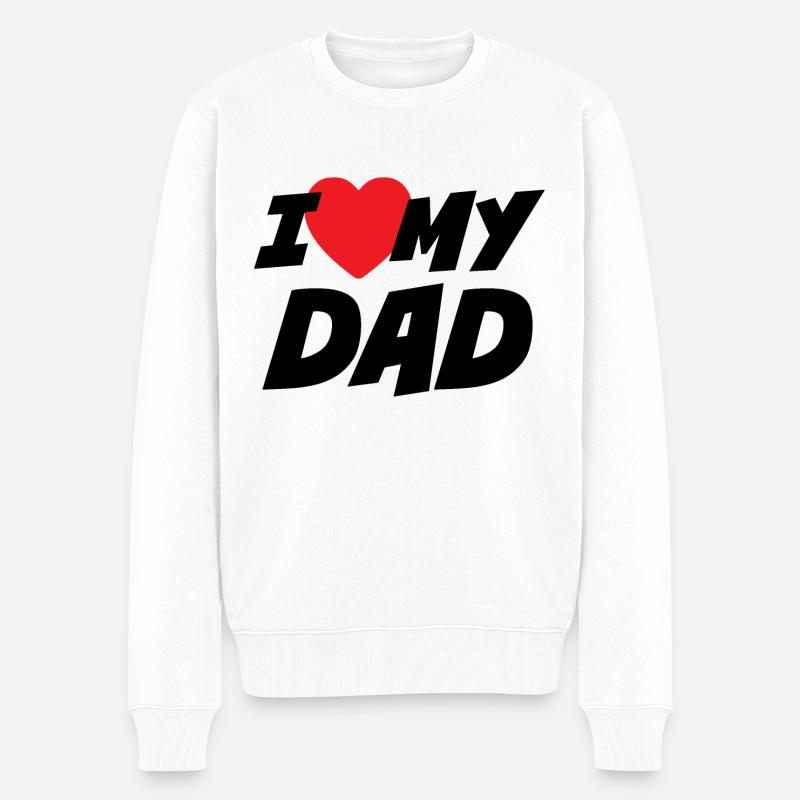 J’aime mon père - Pull Premium bio Homme - blanc