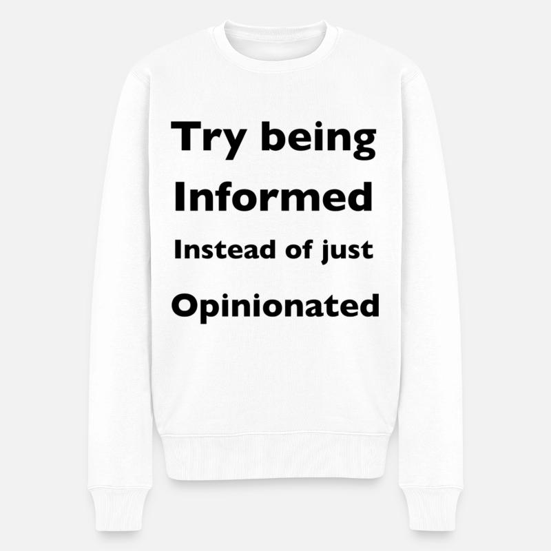 citation de signalisation de vertu - Pull Premium bio Homme - blanc