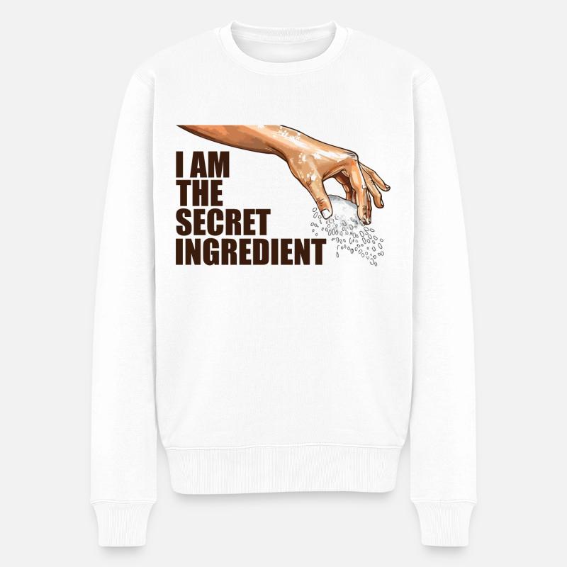 I am the secret ingredient - Pull Premium bio Homme - blanc