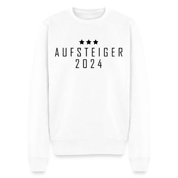 Aufsteiger 2024 Aufstiegstrikot 24 - Männer Premium Bio Pullover - Weiß - Vorne - Thijin (182cm)
