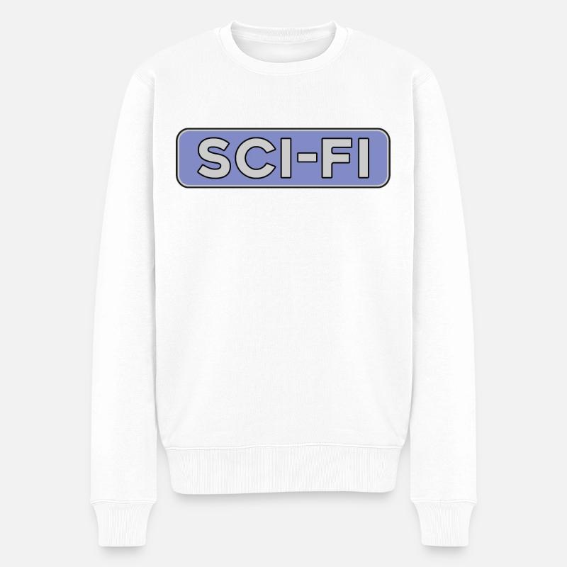 Scifi Science Fiction Science-fiction Nerd Geek - Pull Premium bio Homme - blanc