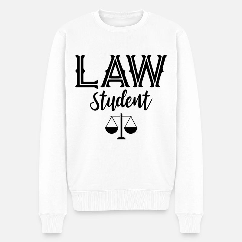 Avocat juriste, étudiant en droit - Pull Premium bio Homme - blanc
