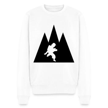 Dreieck-Berg- und Feuerwehr-Brigader - - Männer Premium Bio Pullover - Weiß - Vorne - Thijin (182cm)