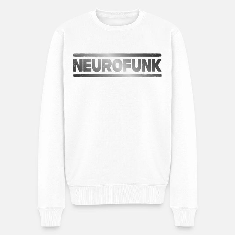 Neurofunk DNB Drum n Bass Junglist - Pull Premium bio Homme - blanc