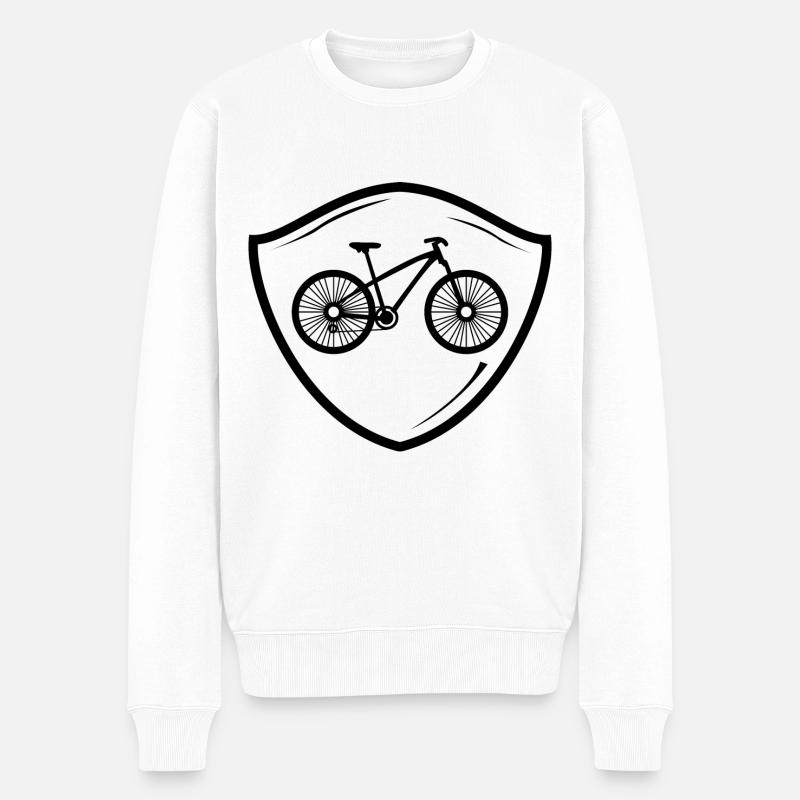 Vélo - bicycle - Trekking - VTT - Pull Premium bio Homme - blanc