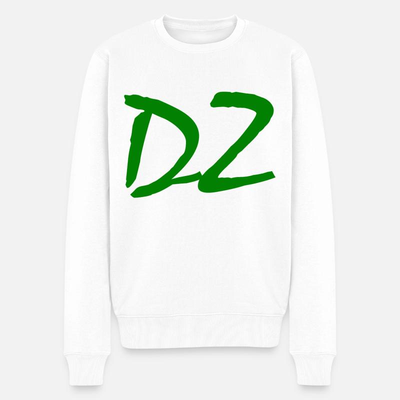 Dz - Männer Premium Bio Pullover - Weiß
