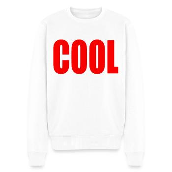 Cool - Männer Premium Bio Pullover - Weiß - Vorne - Thijin (182cm)