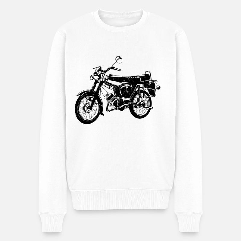 Simson S51 B4 - Pull Premium bio Homme - blanc