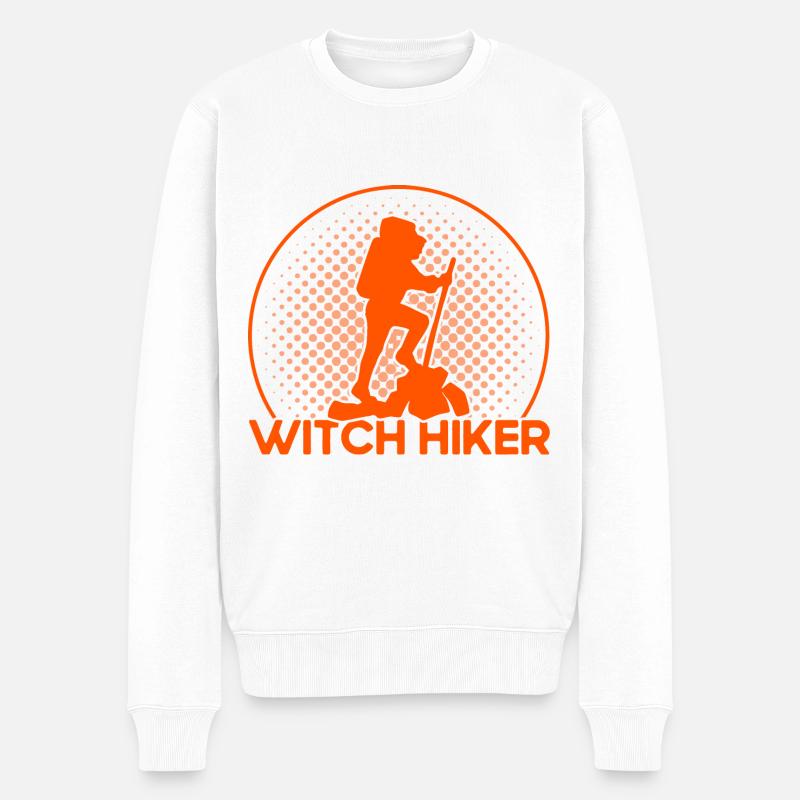 Wandern Rucksacktourismus Wanderer Geschenk - Männer Premium Bio Pullover - Weiß