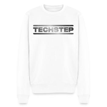Techstep DNB Drum n Bass Junglist - Men's Premium Organic Jumper - white - Front - Thijin (182cm)