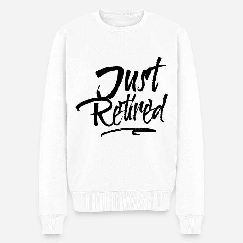 Pension de retraite pension - Pull Premium bio Homme - blanc