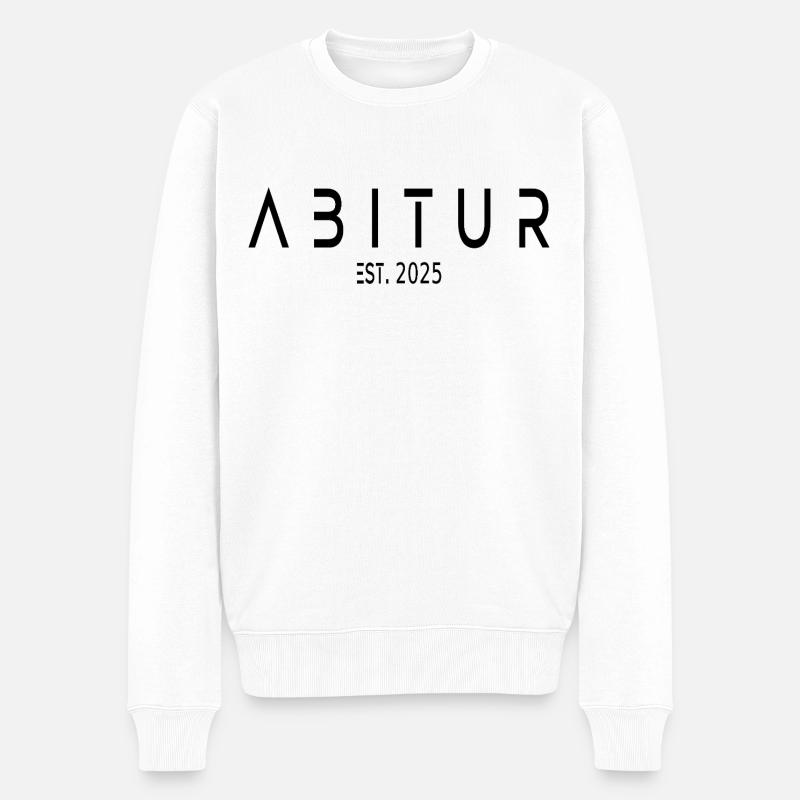 Abitur Est. 2025 - Männer Premium Bio Pullover - Weiß