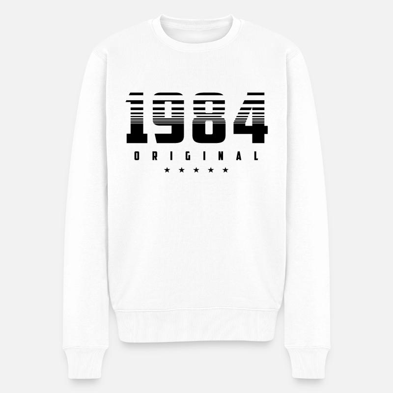 Né en 1984 l’original - Pull Premium bio Homme - blanc
