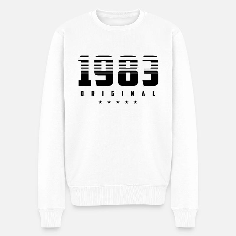 Né en 1983 l’original - Pull Premium bio Homme - blanc