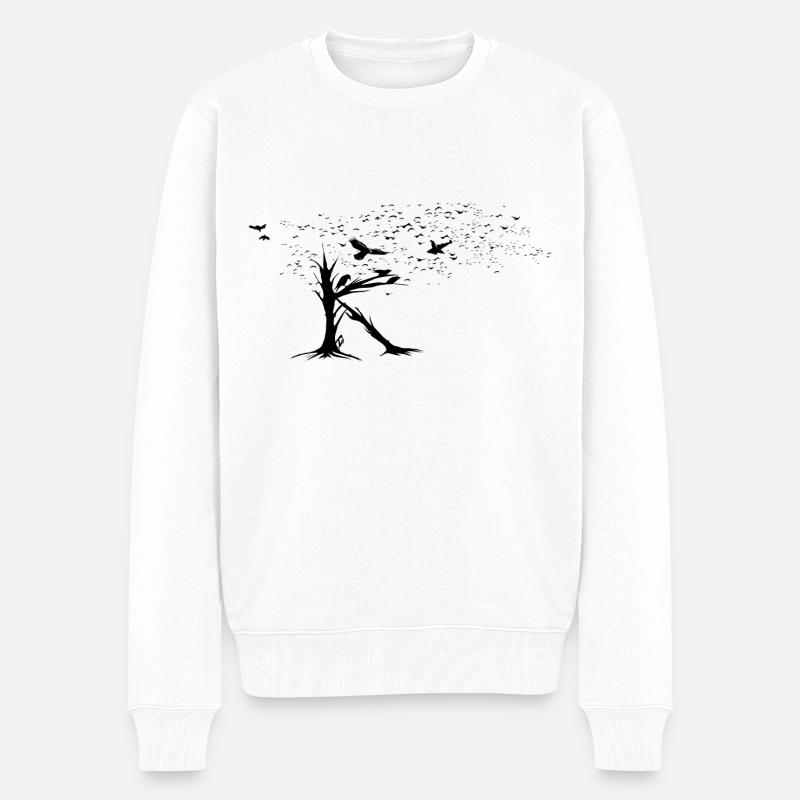 Kaede's K. - Männer Premium Bio Pullover - Weiß