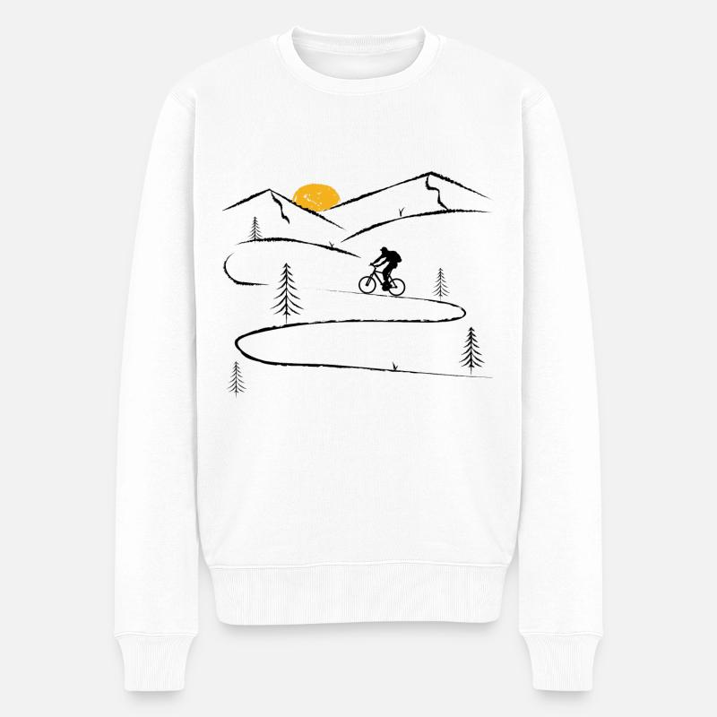 Motards courbes - - Pull Premium bio Homme - blanc