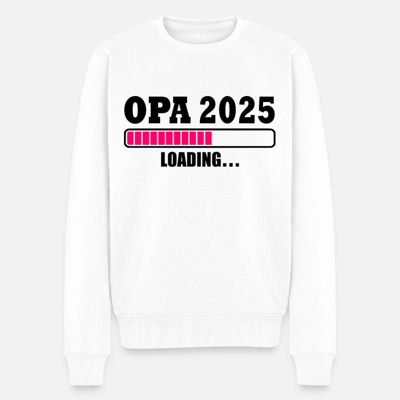 Opa 2025 - Männer Premium Bio Pullover - Weiß
