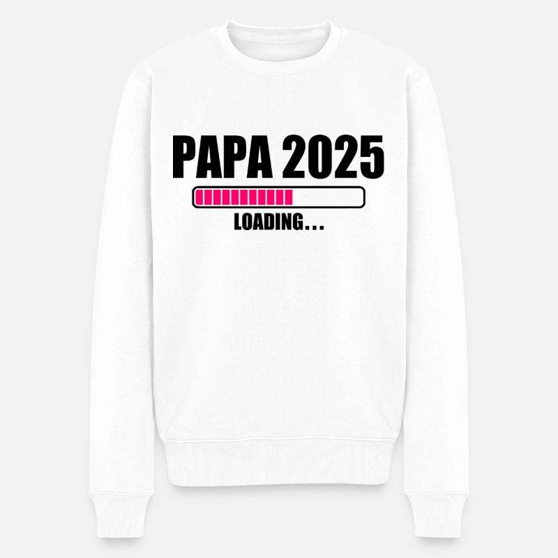 Papa 2025 - Pull Premium bio Homme - blanc