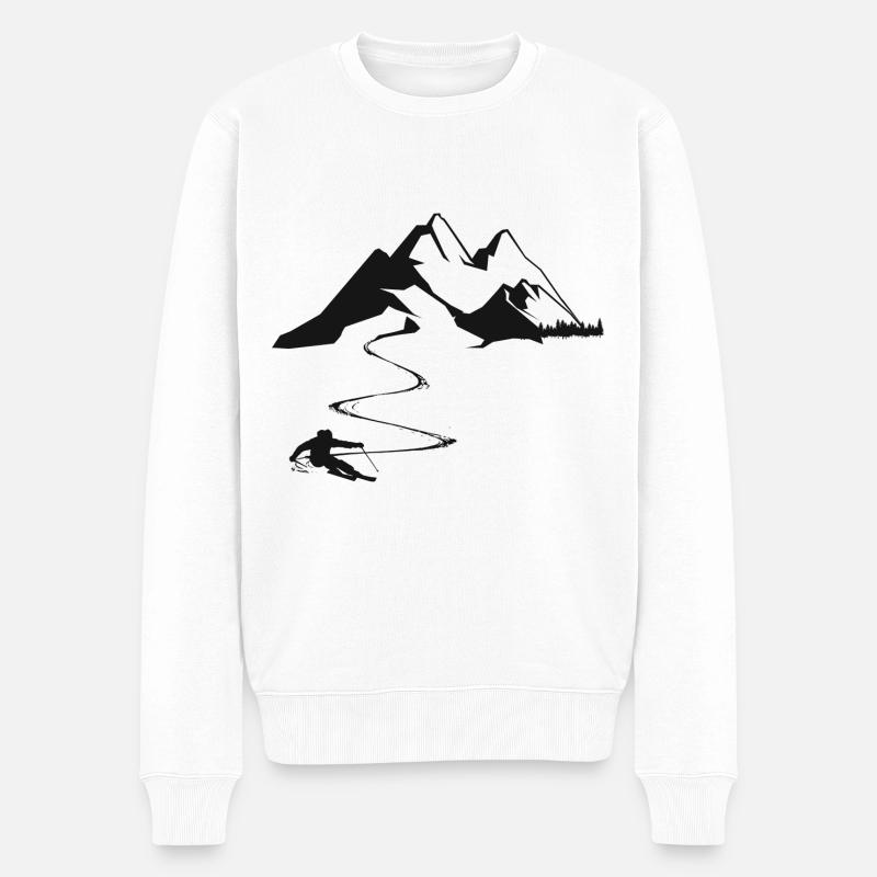 Skiucktigig - - Männer Premium Bio Pullover - Weiß