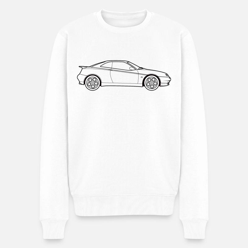 Alfa GTV6 - Männer Premium Bio Pullover - Weiß