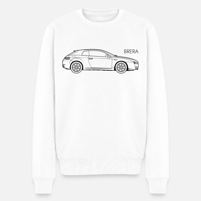 Brera - Männer Premium Bio Pullover - Weiß