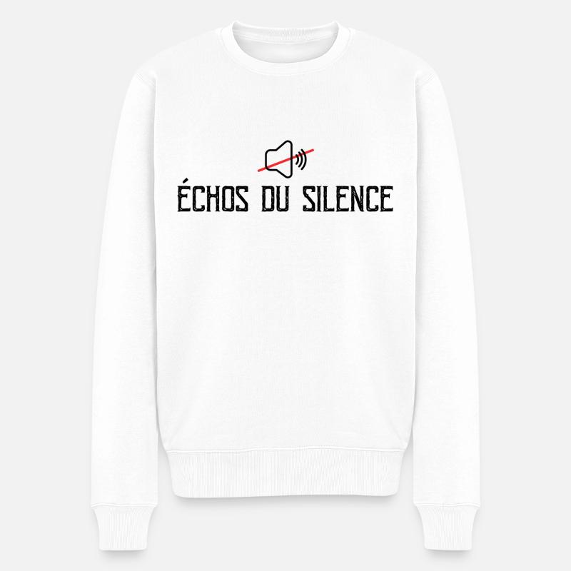 Échos Du Silence - Pull Premium bio Homme - blanc