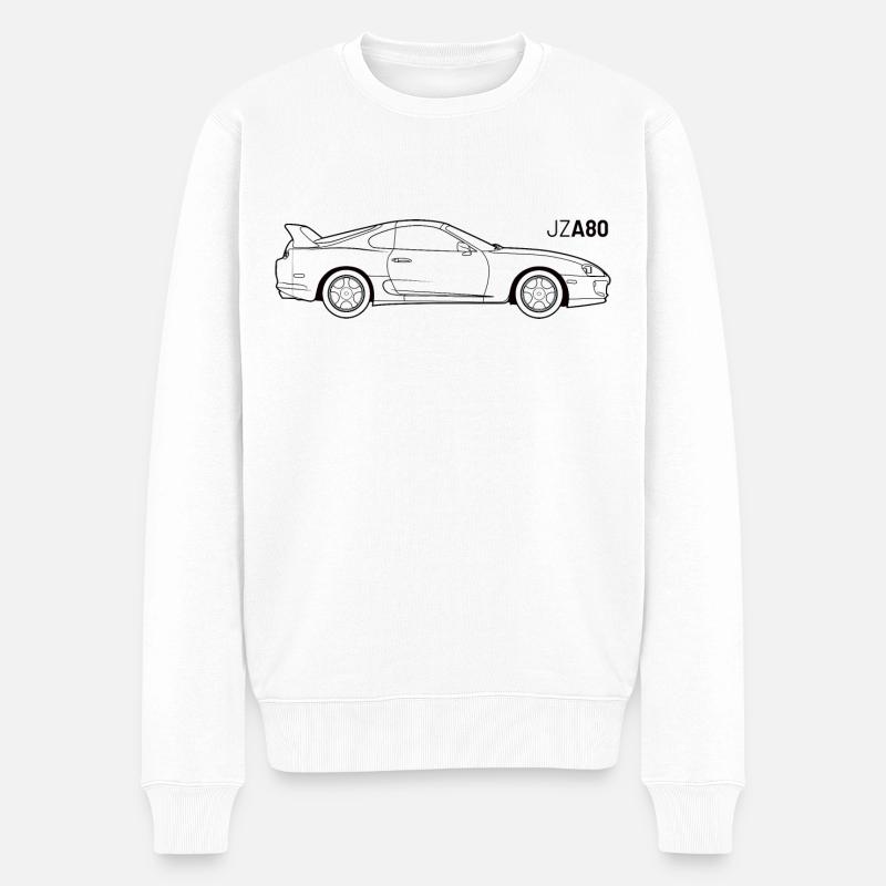 Supra JZA80 - Pull Premium bio Homme - blanc