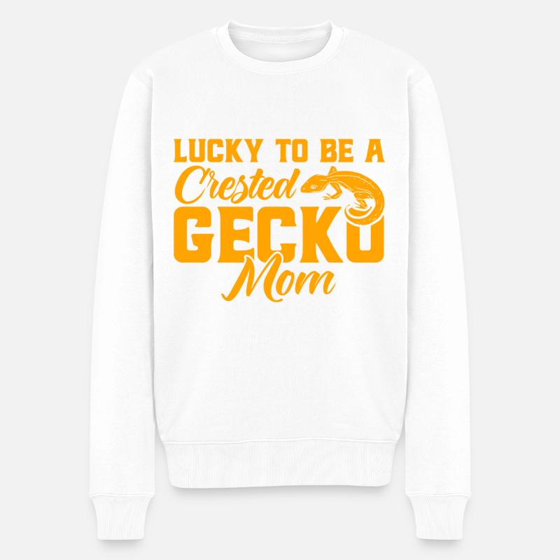 Haubengeckos Kammgecko Haubengecko propriétaire Gesche - Pull Premium bio Homme - blanc