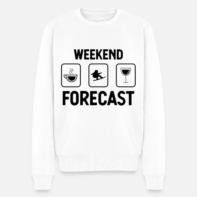 Prévisions du week-end - - Pull Premium bio Homme - blanc