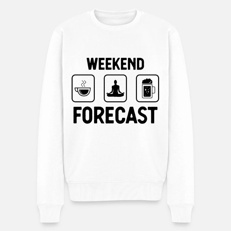 Prévisions du week-end - (2) - Pull Premium bio Homme - blanc