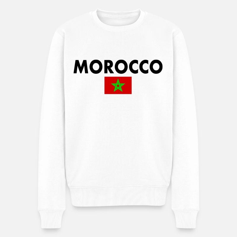 Maroc - Pull Premium bio Homme - blanc