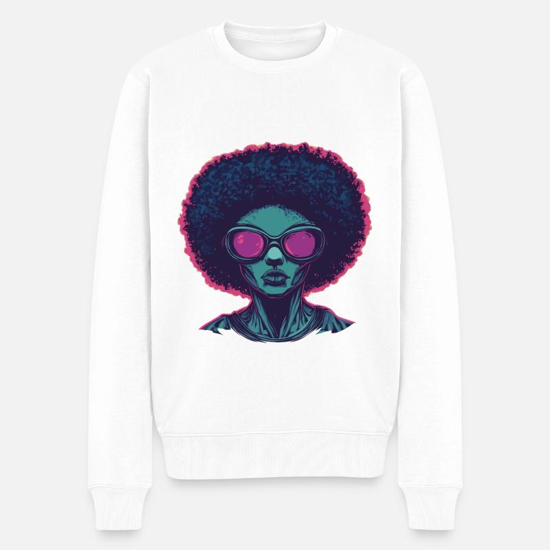 Disco - Männer Premium Bio Pullover - Weiß