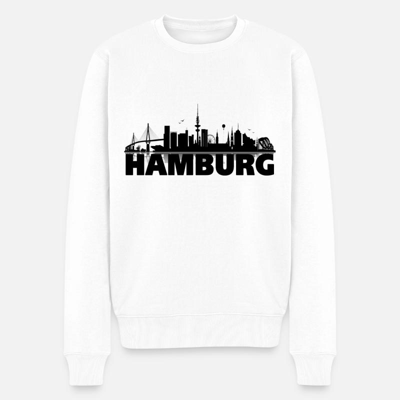 Hambourg 04 - Pull Premium bio Homme - blanc