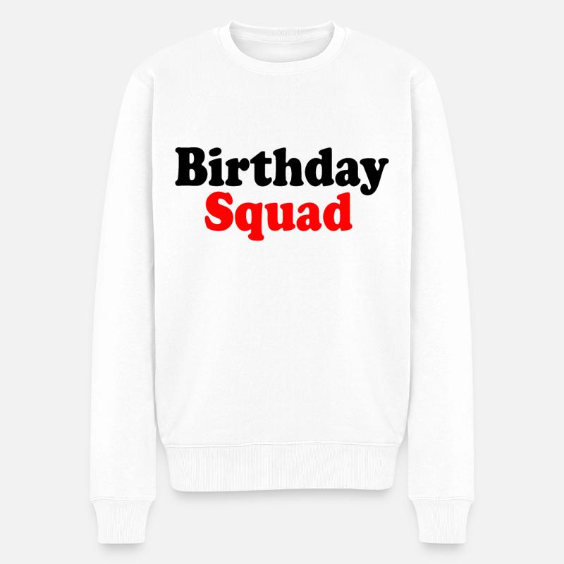 Birthday squad - Männer Premium Bio Pullover - Weiß