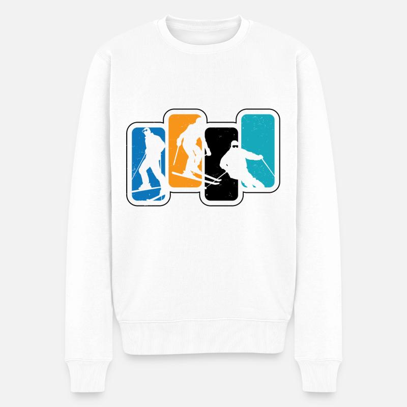 Récolte du skieur - (s.k) - Pull Premium bio Homme - blanc