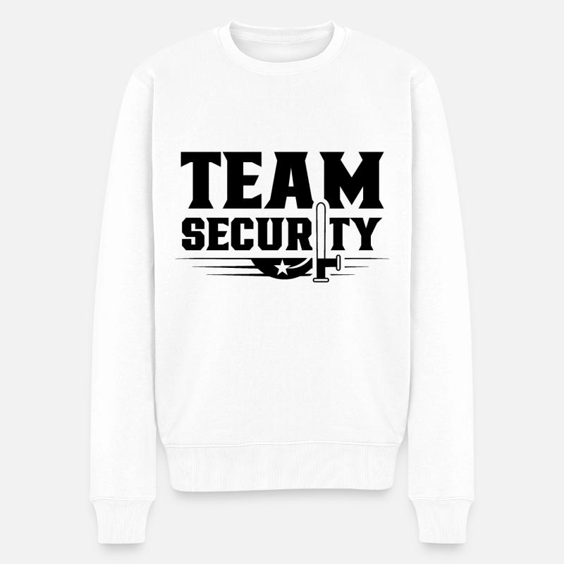 Team Security Security Service Security - Men's Premium Organic Jumper - white