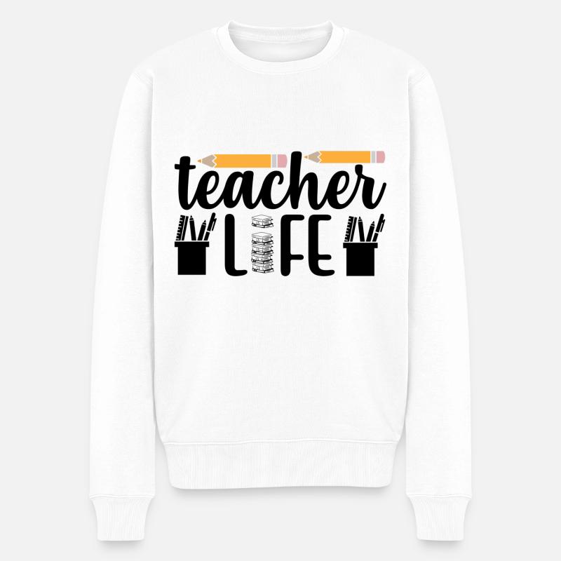 Vie enseignante - Pull Premium bio Homme - blanc