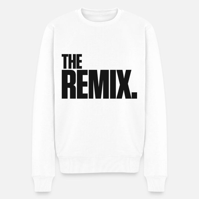The Remix - Männer Premium Bio Pullover - Weiß