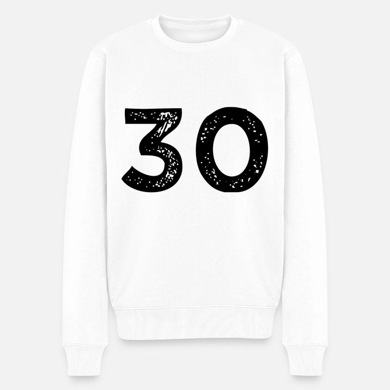 Maillot à 30 chiffres - Pull Premium bio Homme - blanc